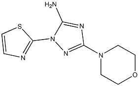 5-Morpholino-2-(thiazol-2-yl)-2H-1,2,4-triazol-3-amine 结构式