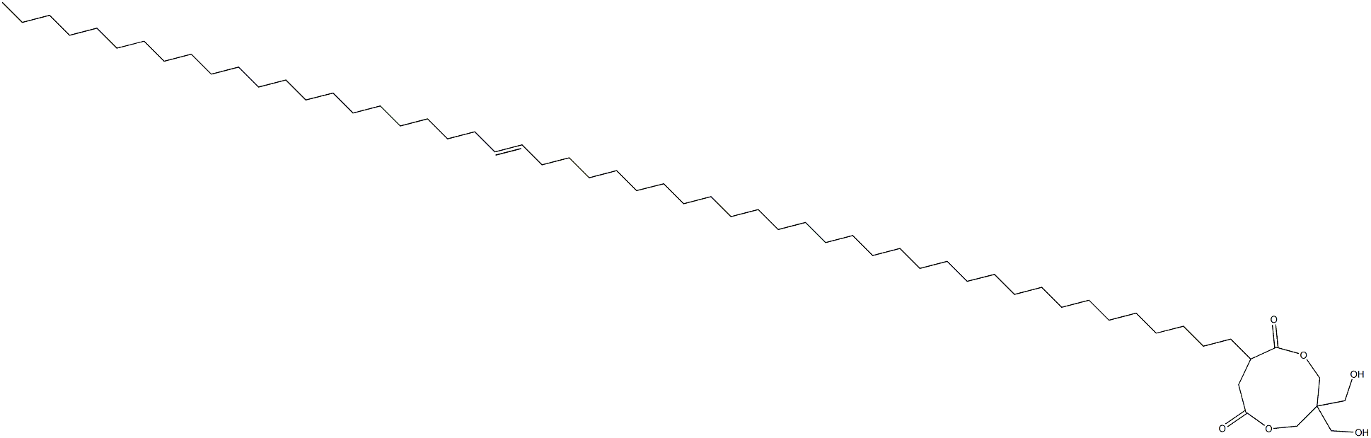 3,3-Bis(hydroxymethyl)-8-(31-tripentacontenyl)-1,5-dioxacyclononane-6,9-dione Structure