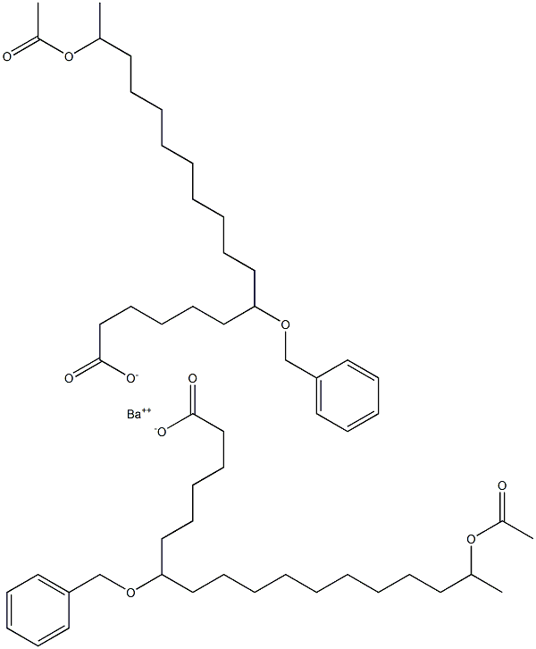 Bis(7-benzyloxy-17-acetyloxystearic acid)barium salt|