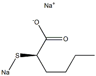 [R,(-)]-2-(Sodiothio)hexanoic acid sodium salt Structure