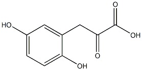 (2,5-Dihydroxyphenyl)pyruvic acid,,结构式