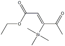 3-(Trimethylsilyl)-4-oxo-2-pentenoic acid ethyl ester|