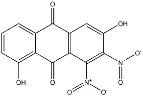 1,6-Dihydroxy-7,8-dinitroanthraquinone Structure