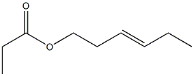 プロピオン酸3-ヘキセニル 化学構造式