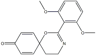 4',5'-Dihydro-2'-(2,6-dimethoxyphenyl)spiro[cyclohexa-2,5-diene-1,6'-[6H-1,3]oxazin]-4-one