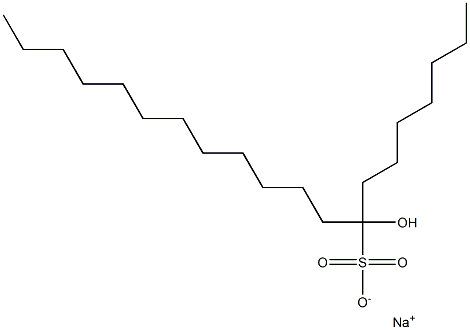 8-Hydroxyicosane-8-sulfonic acid sodium salt Struktur