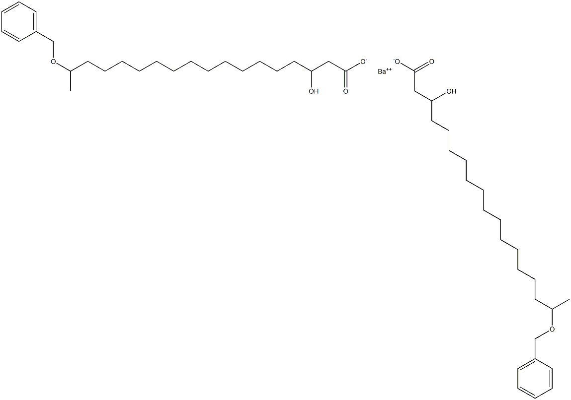  Bis(17-benzyloxy-3-hydroxystearic acid)barium salt