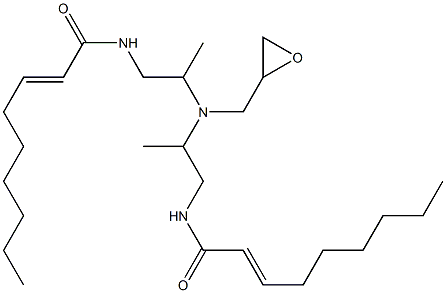 N,N-Bis[2-(2-nonenoylamino)-1-methylethyl]glycidylamine,,结构式