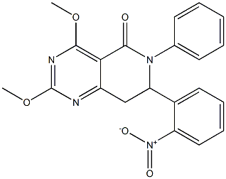 7,8-Dihydro-2,4-dimethoxy-6-phenyl-7-(2-nitrophenyl)pyrido[4,3-d]pyrimidin-5(6H)-one