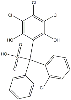 (2-Chlorophenyl)(3,4,5-trichloro-2,6-dihydroxyphenyl)phenylmethanesulfonic acid