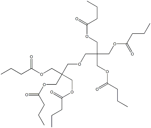 2,2'-[オキシビス(メチレン)]ビス[2-[(ブタノイルオキシ)メチル]-1,3-プロパンジオールジブタノアート] 化学構造式