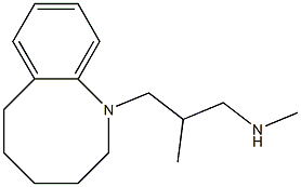 1,2,3,4,5,6-Hexahydro-1-[2-methyl-3-(methylamino)propyl]-1-benzazocine 结构式