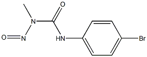 3-(p-Bromophenyl)-1-methyl-1-nitrosourea Structure