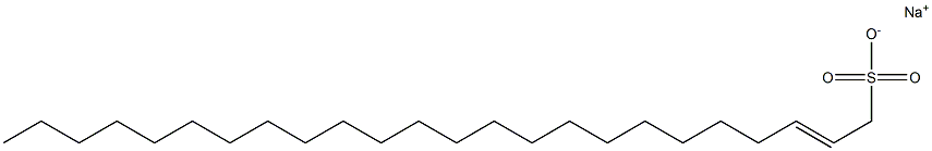 2-Tetracosene-1-sulfonic acid sodium salt Structure