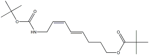 Pivalic acid [(4E,6Z)-8-[(tert-butyloxycarbonyl)amino]-4,6-octadienyl] ester