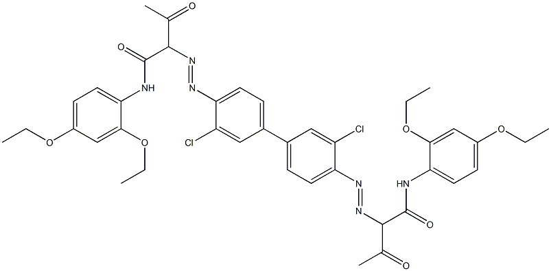 4,4'-Bis[[1-(2,4-diethoxyphenylamino)-1,3-dioxobutan-2-yl]azo]-3,3'-dichloro-1,1'-biphenyl