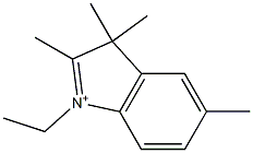 1-Ethyl-2,3,3,5-tetramethyl-3H-indolium Structure