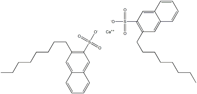 ビス(3-オクチル-2-ナフタレンスルホン酸)カルシウム 化学構造式