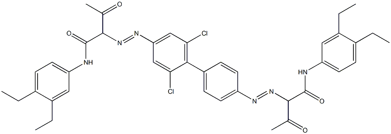 4,4'-Bis[[1-(3,4-diethylphenylamino)-1,3-dioxobutan-2-yl]azo]-2,6-dichloro-1,1'-biphenyl