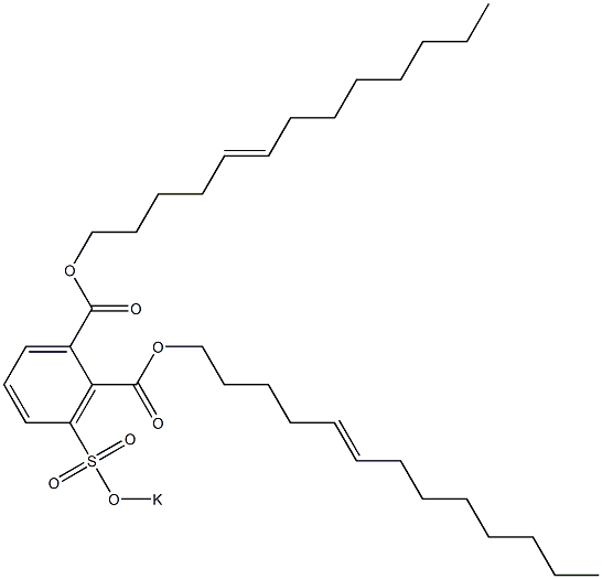 3-(Potassiosulfo)phthalic acid di(5-tridecenyl) ester Struktur