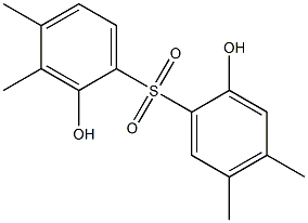 2,2'-Dihydroxy-3,4,4',5'-tetramethyl[sulfonylbisbenzene] Struktur