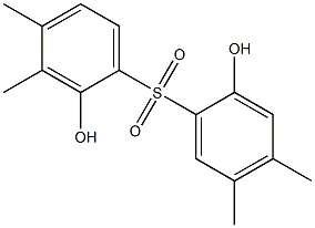 2,2'-Dihydroxy-3,4,4',5'-tetramethyl[sulfonylbisbenzene],,结构式