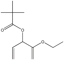 Pivalic acid 2-ethoxy-1,4-pentadien-3-yl ester 结构式