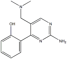 2-[2-Amino-5-[(dimethylamino)methyl]pyrimidin-4-yl]phenol Structure