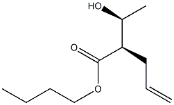 (2R,3S)-2-Allyl-3-hydroxybutyric acid butyl ester Structure