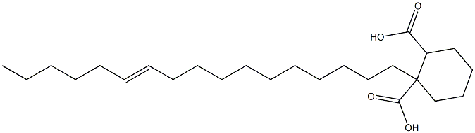Cyclohexane-1,2-dicarboxylic acid hydrogen 1-(11-heptadecenyl) ester Structure