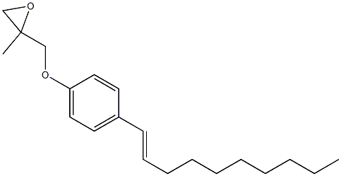 4-(1-Decenyl)phenyl 2-methylglycidyl ether,,结构式