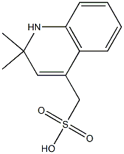 1,2-Dihydro-2,2-dimethylquinoline-4-methanesulfonic acid Struktur