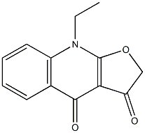 9-Ethylfuro[2,3-b]quinoline-3,4(2H,9H)-dione 结构式