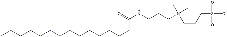 3-(Pentadecanoylamino)-N,N-dimethyl-N-(3-sulfonatopropyl)-1-propanaminium,,结构式