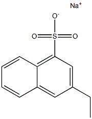 3-Ethyl-1-naphthalenesulfonic acid sodium salt Structure