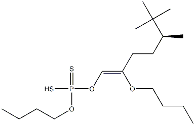 Dithiophosphoric acid O,O-dibutyl S-(5-tert-butyl-2-oxohexyl) ester Structure