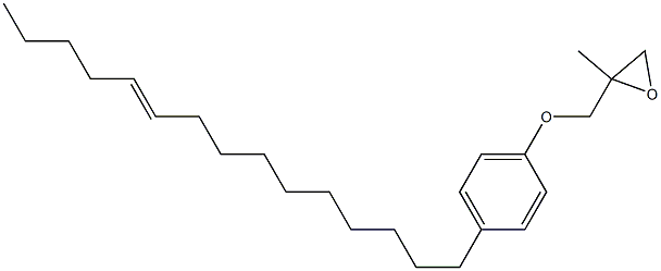 4-(10-Pentadecenyl)phenyl 2-methylglycidyl ether,,结构式