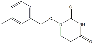 5,6-Dihydro-1-(m-methylbenzyloxy)-2,4(1H,3H)-pyrimidinedione Struktur