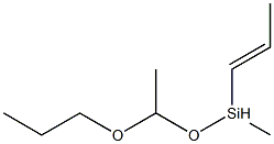 (1-Propoxyethoxy)(methyl)(1-propenyl)silane Structure