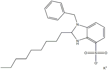 1-Benzyl-2,3-dihydro-2-nonyl-1H-benzimidazole-4-sulfonic acid potassium salt Structure