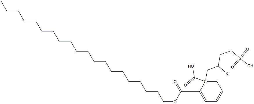 Phthalic acid 1-icosyl 2-(2-potassiosulfobutyl) ester