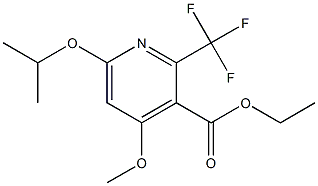 6-(Isopropoxy)-4-methoxy-2-(trifluoromethyl)pyridine-3-carboxylic acid ethyl ester Structure