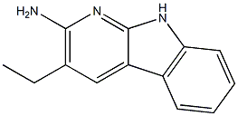 3-エチル-9H-ピリド[2,3-b]インドール-2-アミン 化学構造式