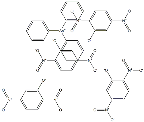 Triphenyltin(IV)2,5-dinitrophenolate,,结构式
