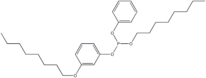 Phosphorous acid 3-(octyloxy)octyldiphenyl ester