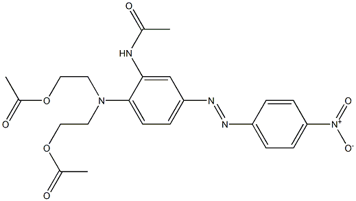 2-Acetylamino-4-[(4-nitrophenyl)azo]-N,N-bis(2-acetoxyethyl)benzenamine Structure