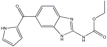 [6-(1H-Pyrrol-2-ylcarbonyl)-1H-benzimidazol-2-yl]carbamic acid ethyl ester,,结构式