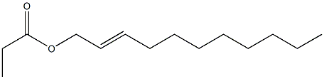 Propionic acid 2-undecenyl ester Structure