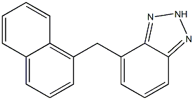 4-[(1-Naphtyl)methyl]-2H-benzotriazole Struktur