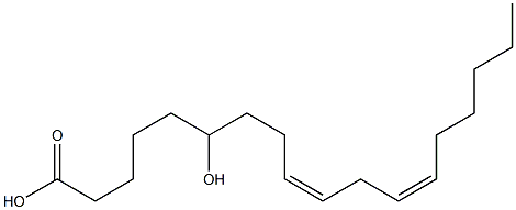 (9Z,12Z)-6-Hydroxy-9,12-octadecadienoic acid Structure